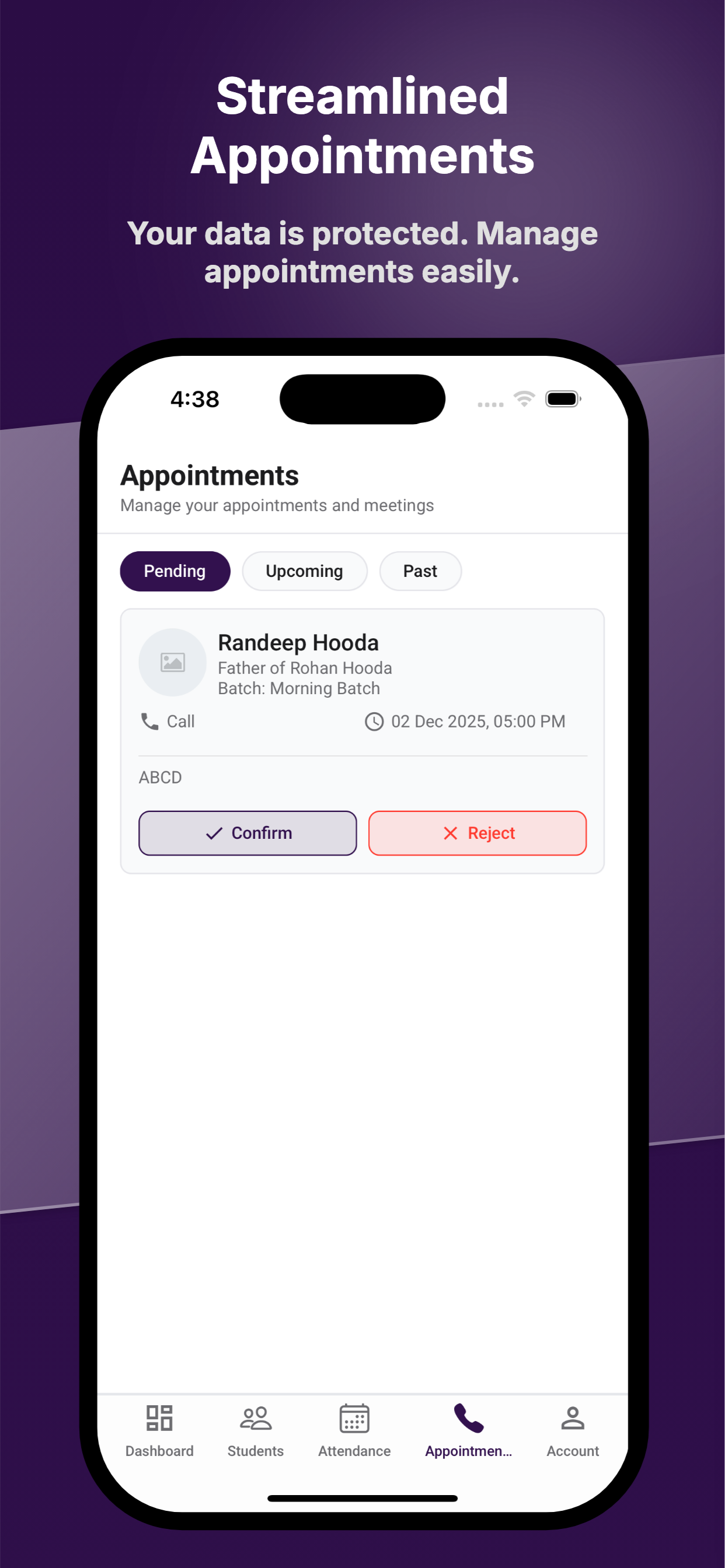 Streamlined Appointments